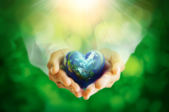 Globe and Heart representing Mission